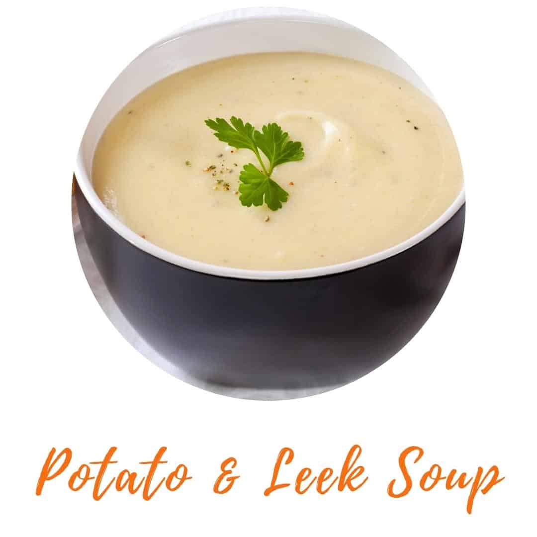 imag presents potato and leek soup