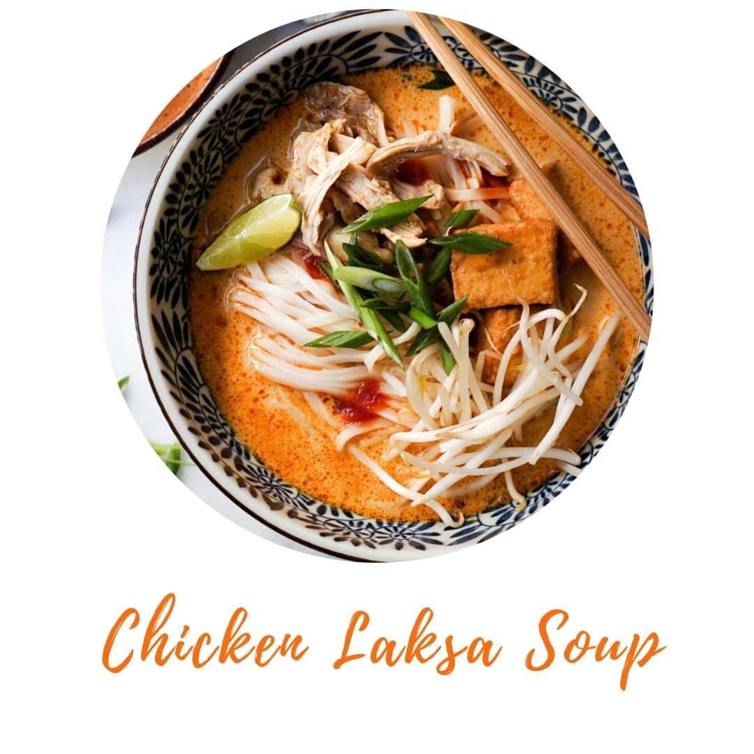 image presents Chicken Laksa Soup